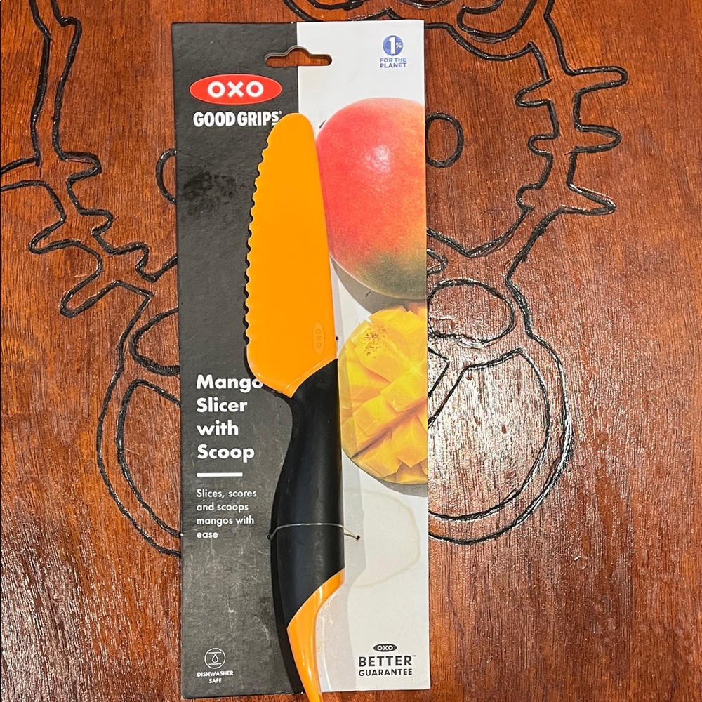 OXO Good Grips Orange Mango Slicer with Black Handle